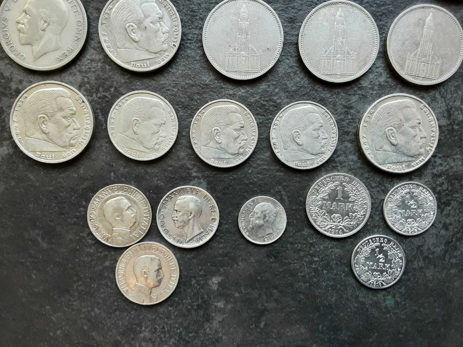 Monede argint diferite tari