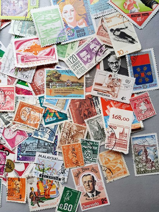 Лот различни пощенски марки над 100 бр., от началото на 20 век