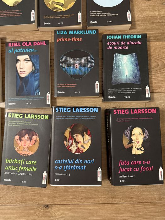 Vând colecție thriller Nordic Noir stare excelenta