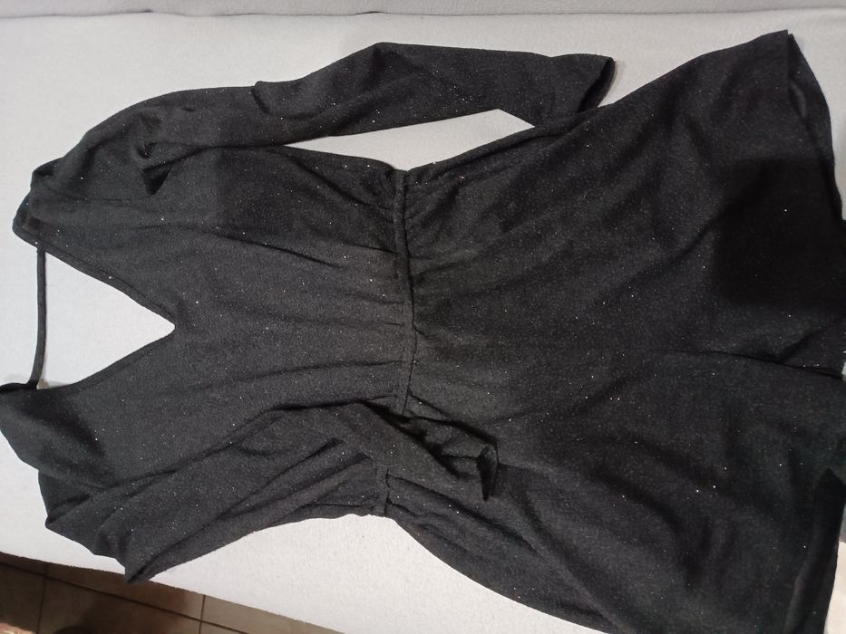 Черен къс гащеризон