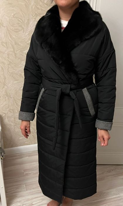 Куртка стеганное пальто норка