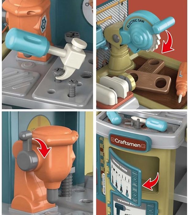 НАМАЛЕНА ЦЕНА Портативен комплект 2в1 - домашна работилница за деца