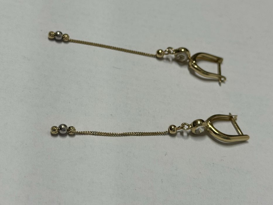 златни обеци 2.59гр 14к 585