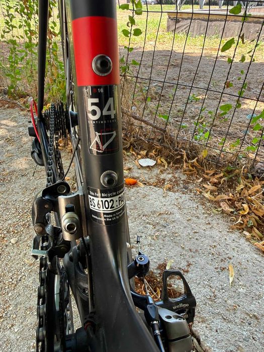 Bicicletă Felt B16 carbon TT/triatlon, mărime 54, Shimano 105 + Ultegra, fără pedale, 4 cauciucuri și camere noi incluse