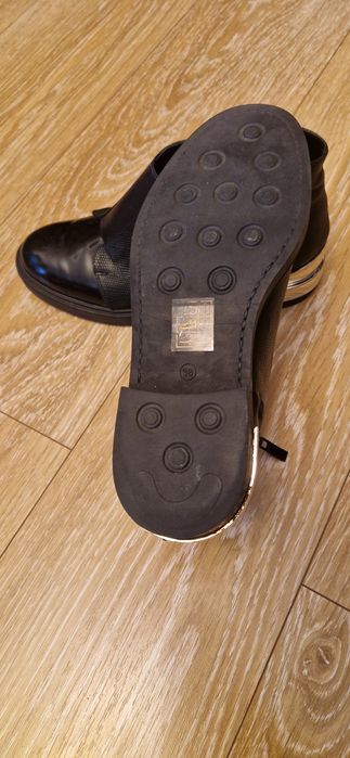 Vand ghete Il Passo negre piele interior exterior