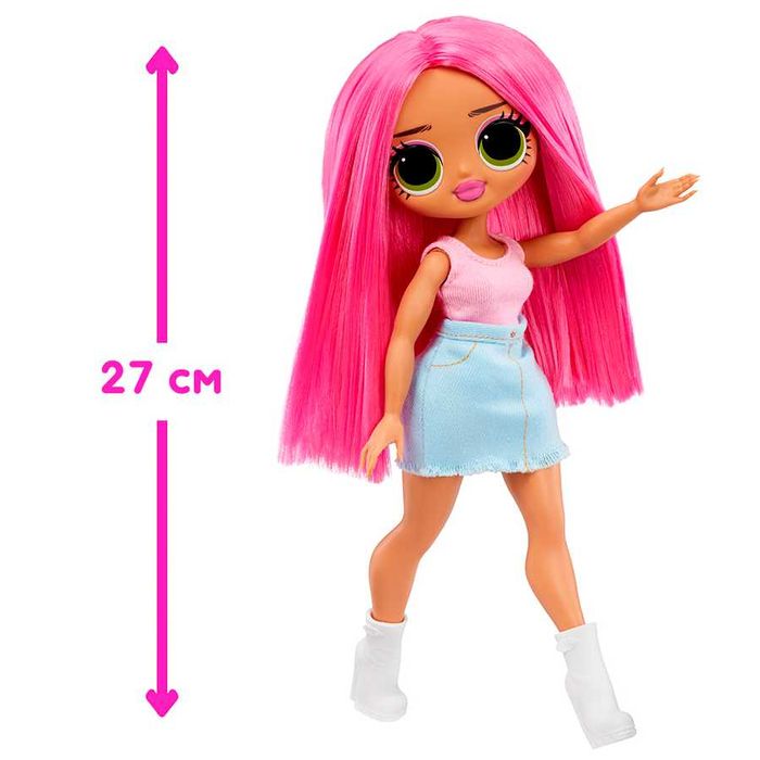 Кукла LOL Surprise ! OMG с руса или лилава коса и четка - 4 вида