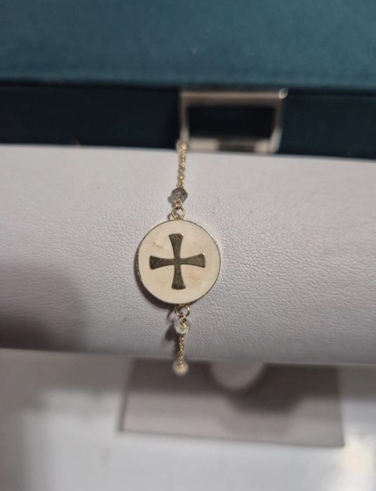 Bratara aur 14 k, 585 cu doua fete