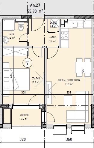 Продава се Двустаен апартамент в София, Студентски град - 67 кв.м за 1750 €/кв.м - Снимка #2