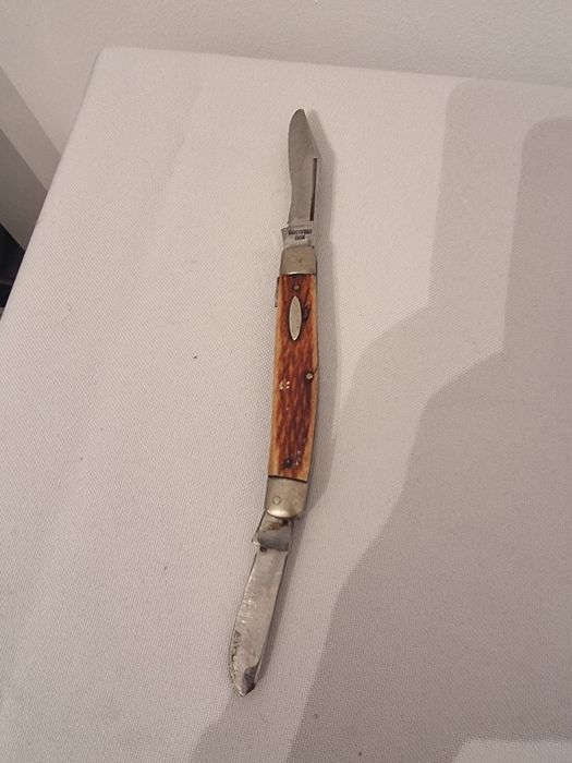 Briceag Rostfrei Inox Solingen cu maner din corn de cerb, vintage cole