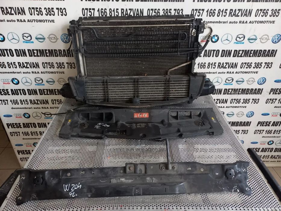 Grup Radiatoare Radiator Apa Clima Intercooler Termocupla Traversa Capota Trager Mercedes C Class W