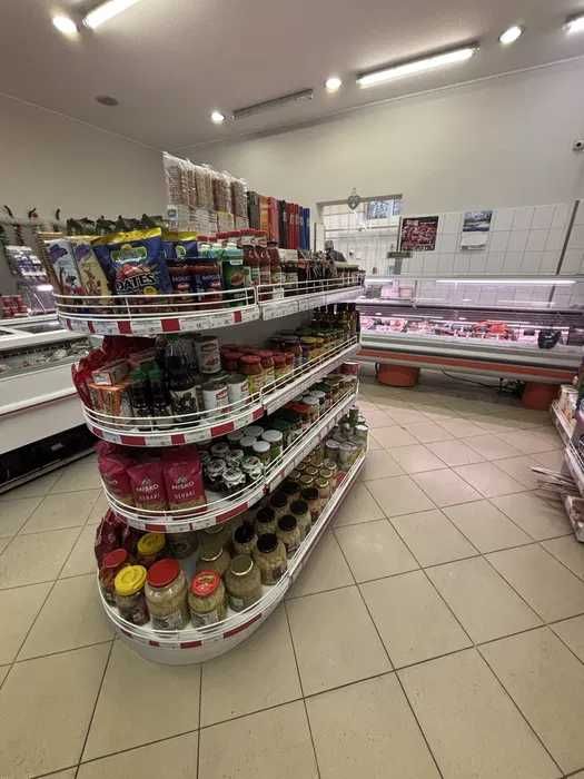 Заоблени рафтове за островен стелаж - гондола.