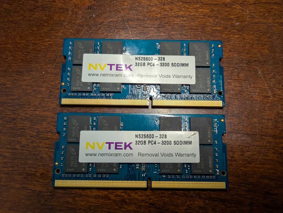 Memorie RAM 64GB (2x32) PC4 - 3200 SODIMM