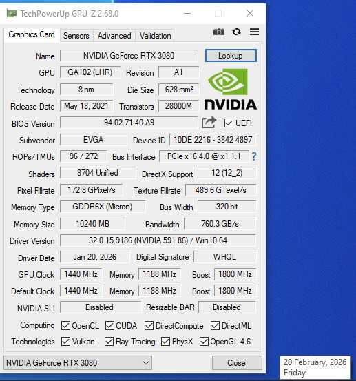 Продавам Видеокарти RTX 3080 - GigaByte, EVGA