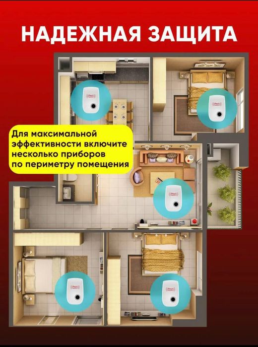 Ультразвуковой отпугиватель от тараканов и других видов насекомых