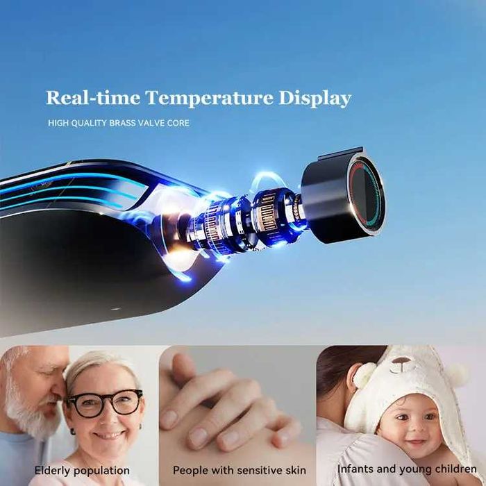 Модерен хидромасажен душ с дисплей и LED подсветка D38