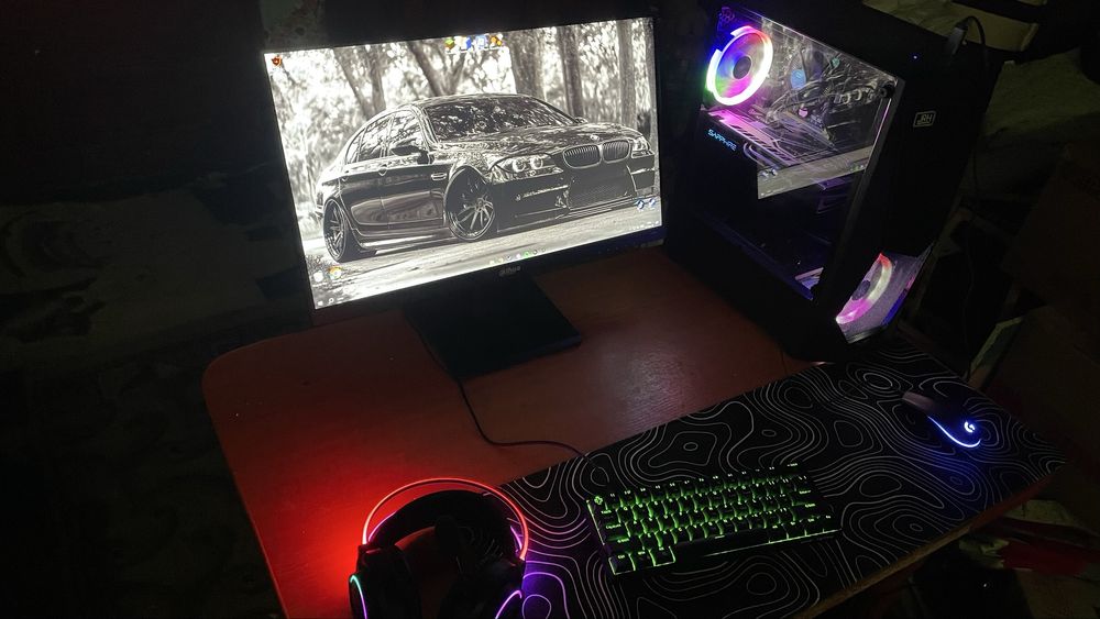 Vând setup gaming full sau schimb cu cross de 125cc (cititi descrierea)