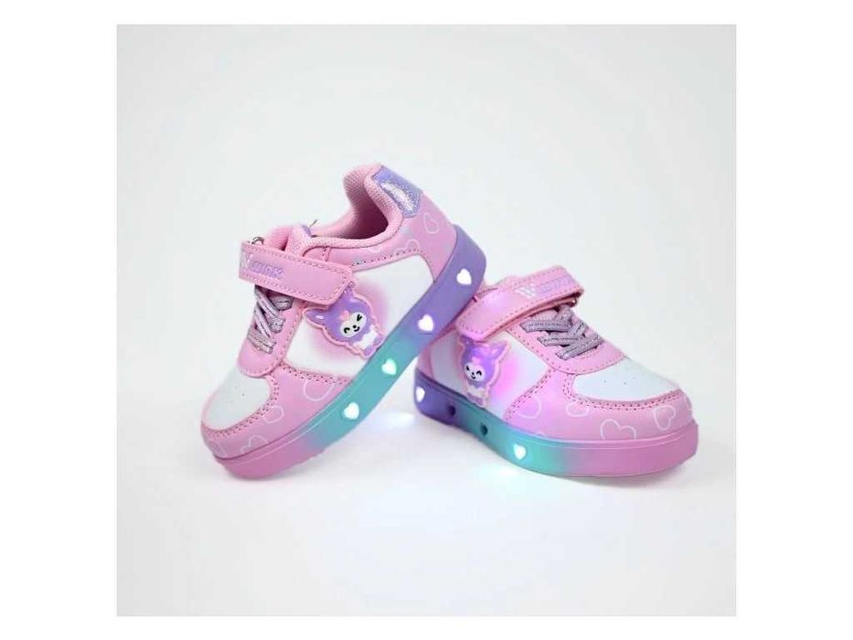 Светещи детски кожени маратонки Kuromi 31-35