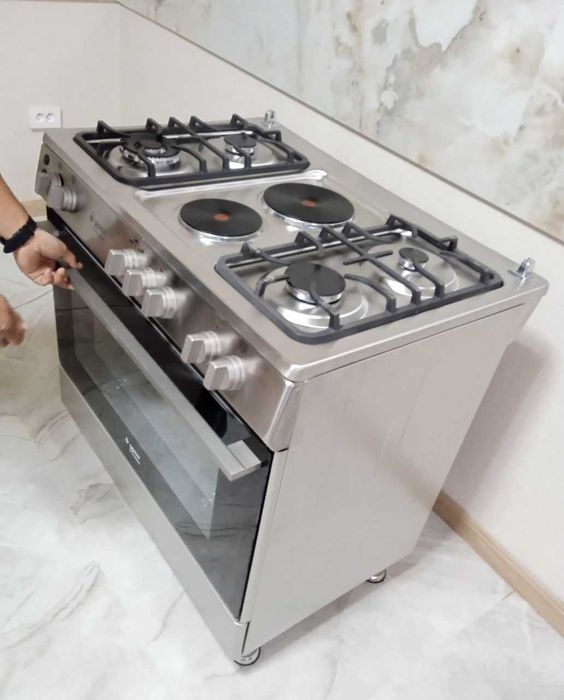 Gefest Комбинированная плита (90×60) Model: GF1042IX INOX Доставка