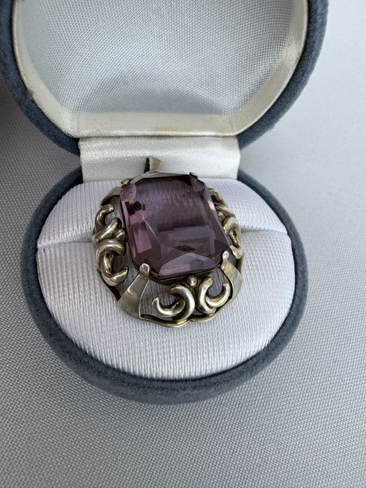 Pandantiv din argint si ametist