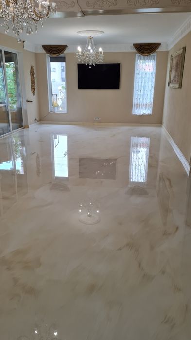 Rășină epoxidică. Vopsea pardoseală. Marcaje.