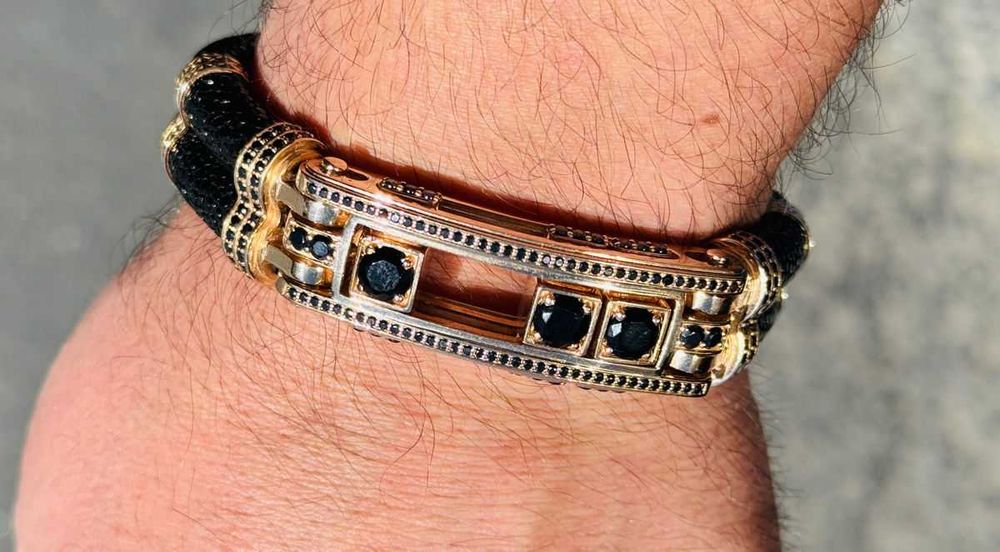 Bratara exclusiva din aur 14k, 75gr