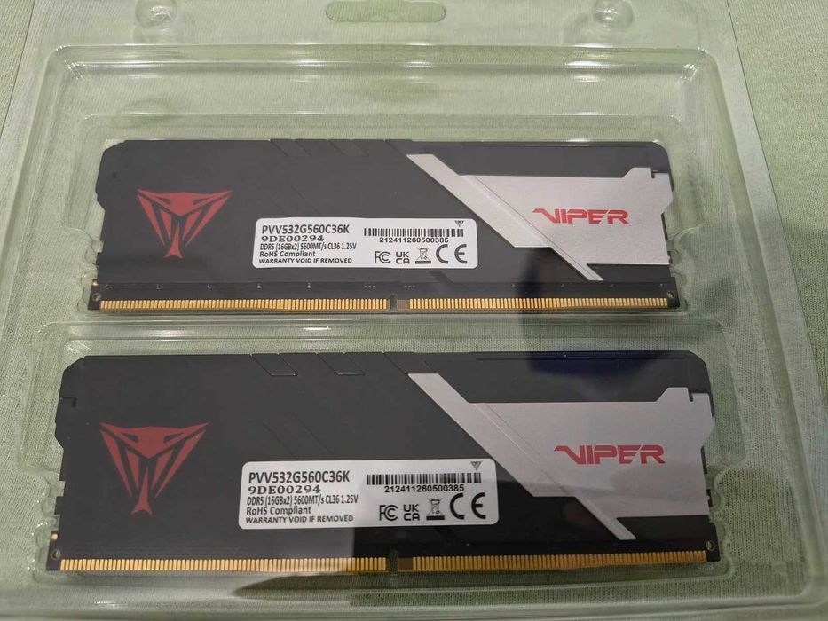 Рам памет Patriot Viper VENOM (16GBx2) 32GB DDR5 5600Mhz