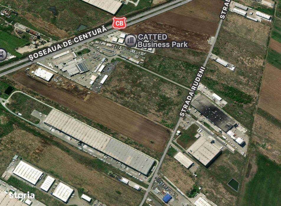 Teren industrial 14.352 mp de vânzare, Chitila-Rudeni, zona dezvoltata
