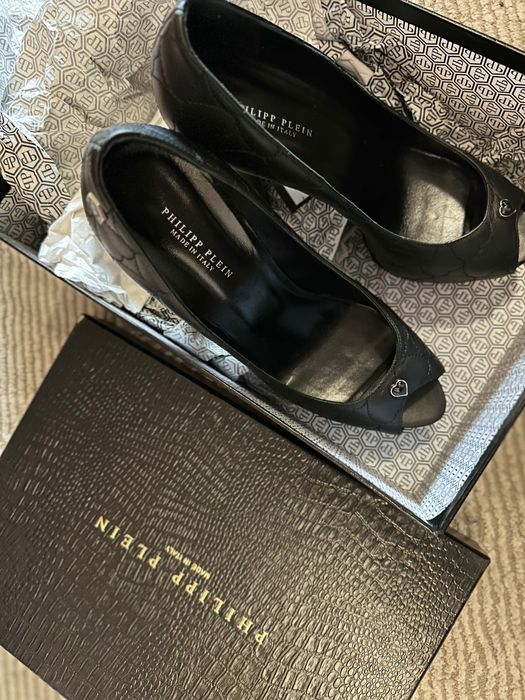 Нови оригинални обувки на висок ток Philipp Plein