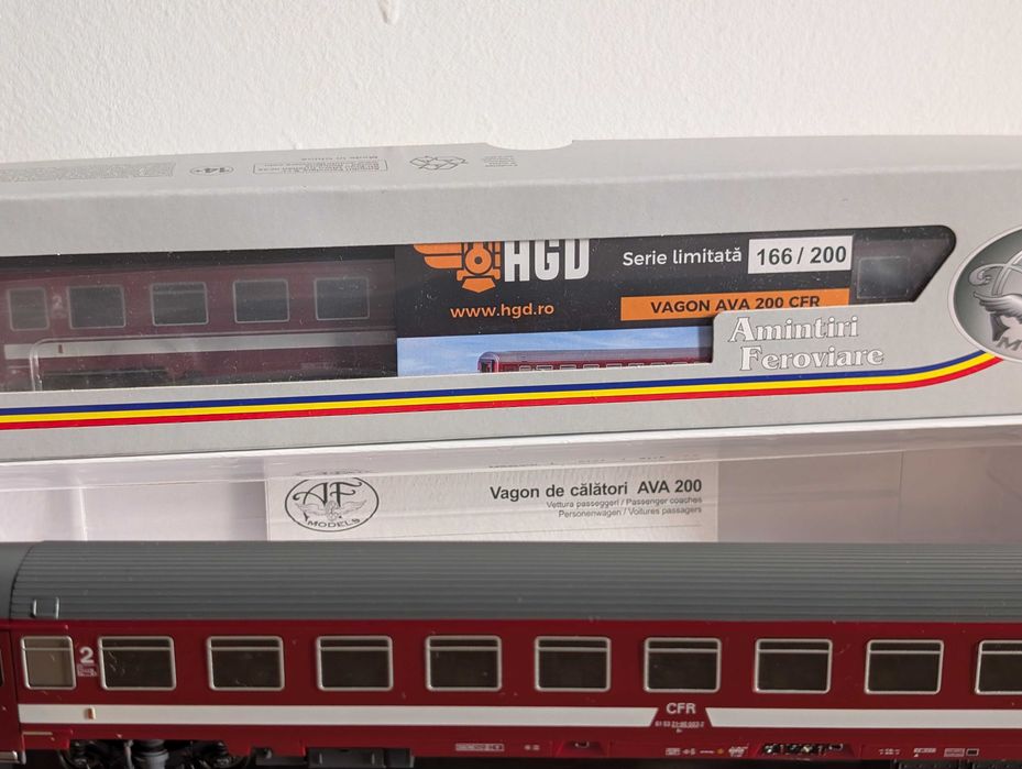 Vagoane CFR tip B11, AVA 200 , AF, HO, noi
