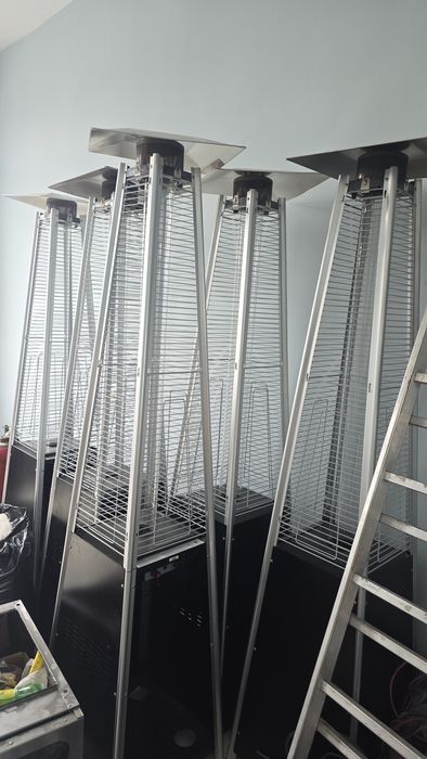 Газовый уличный обогреватель “Пирамида” (премиум террасный камин)