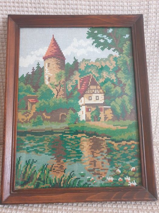 Гоблен- Замък в гората.