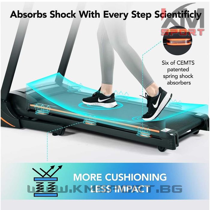 Нова масивна електрическа бягаща пътека с ел. регул.наклон/2г.гаранция