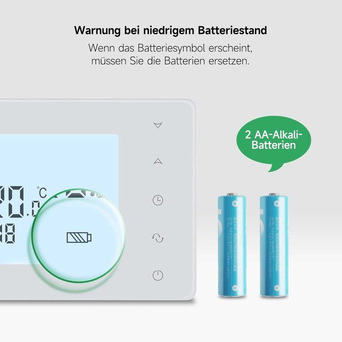 Termostat ambiental programabil pe baterii pentru centrale pe gaz