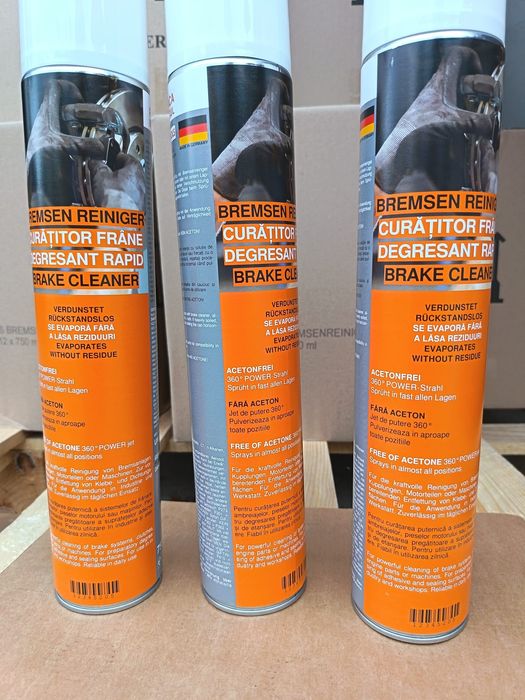 Spray curatare frane 750ml XXL inalt 100% Germania.Fara miros.Jet lung.Consumare 100%.Chemtools.12 buc/bax.Pret/buc+tva