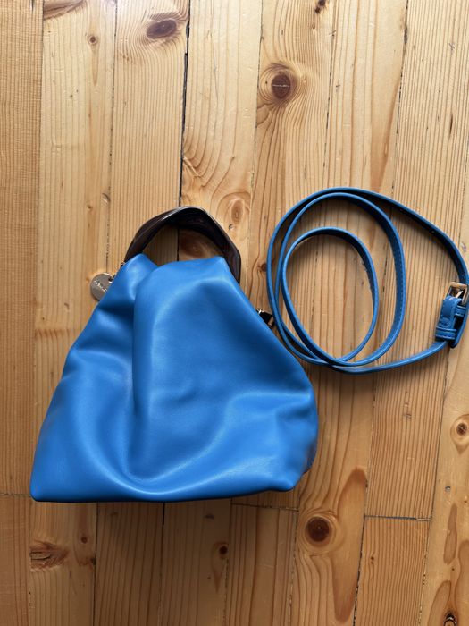 Малка чанта синя