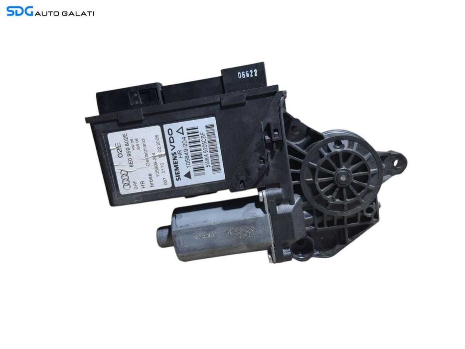 Motoras Macara Electrica pentru Geam Sticla Usa Portiera Dreapta Spate Audi A4 B7 2004 - 2008 Cod 8E0959802E [N2096]