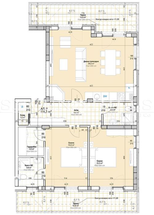 Продава се Тристаен апартамент в с. Марково, Област Пловдив - 133 кв.м за 1438 €/кв.м - Снимка #10