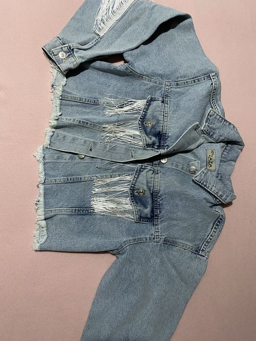 Дамско дънково яке