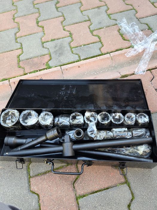 Set tubulare 3/4 profesionale 21 piese, chei impact 6/12 laturi, trusă completă camion/vulcanizare