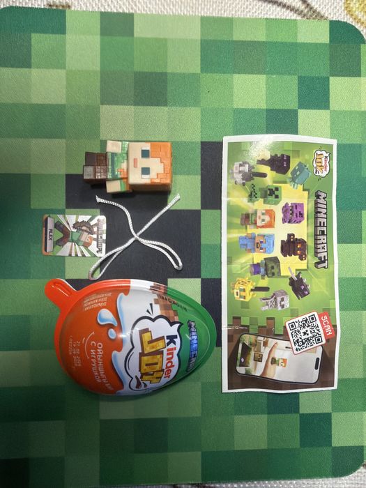 фигурка kinder joy minecraft