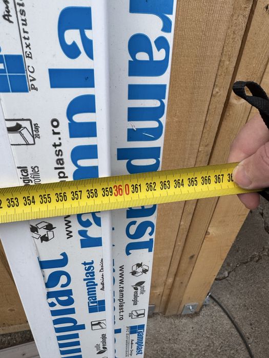 Panou termopan pvc cu usa dubla balcon