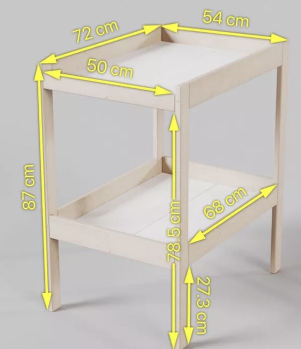 Пеленальный столик с подушкой