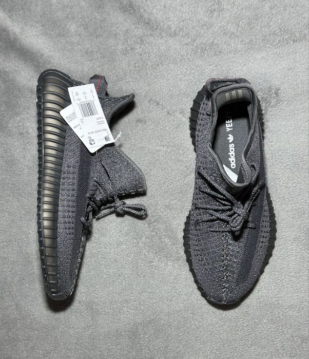 Adidas Yeezy 350 Static Black Reflective / PREMIUM