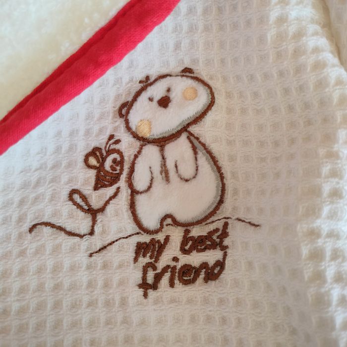 НОВ Chicco, размер 74 см (12 м) - бебешки халат за баня, унисекс