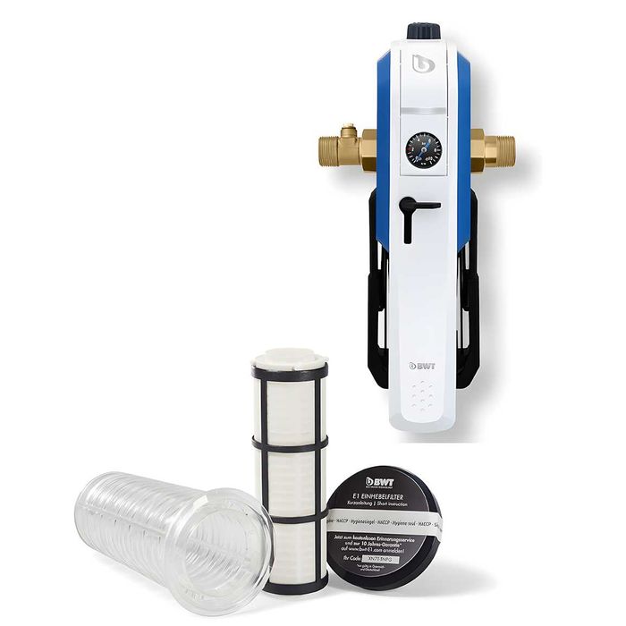 Магистральный Сетчатый фильтр BWT E1 HWS (¾" или 1") — Рычажный тип