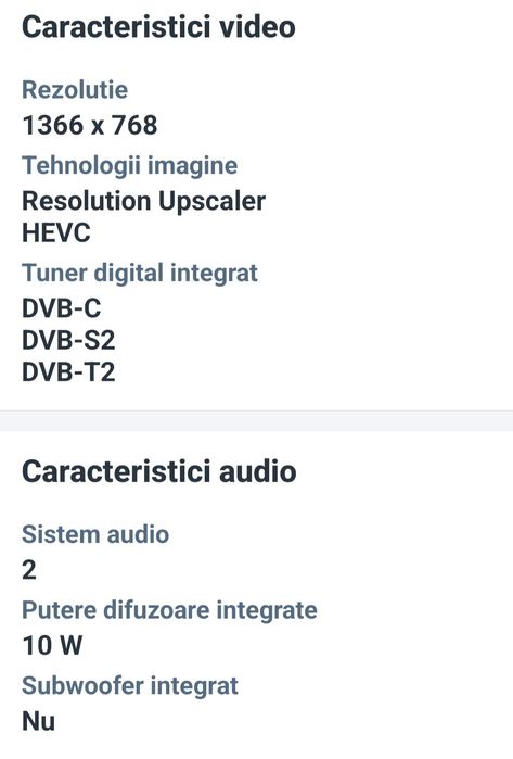 Vand Televizor LG diagonala display 80 cm model 32LJ500U stare impecab
