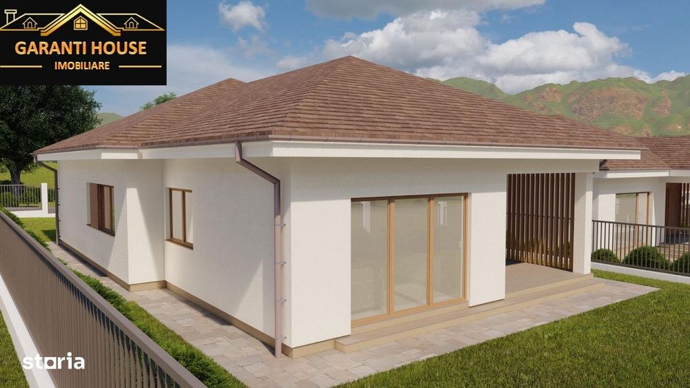 Zona Vrancei, casa pe un singur nivel, semifinisata, 165 000€