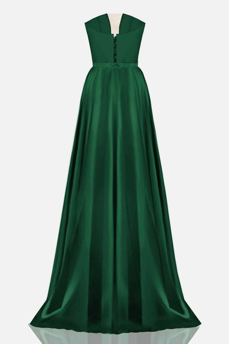 Рокля Лорети в зелено (корсет и пола)