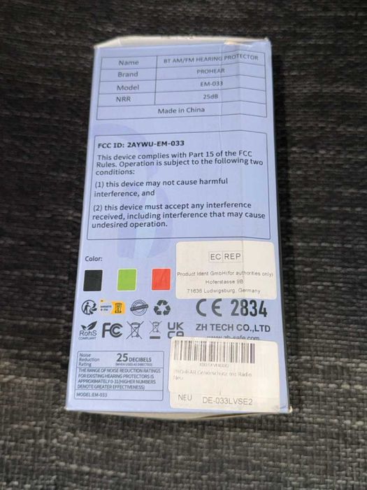 Căști protecție Prohear cu Bluetooth și Radio AM/FM