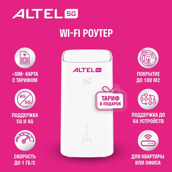 Вайфай роутер Altel 5g 4g